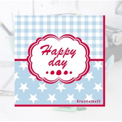 20 Papierservietten - Happy Day