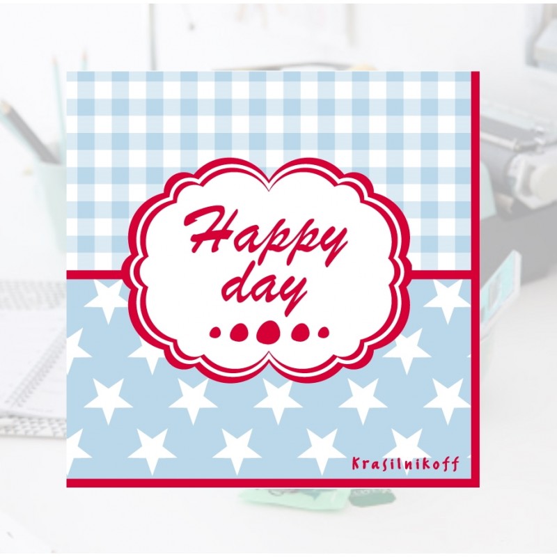 20 Papierservietten - Happy Day